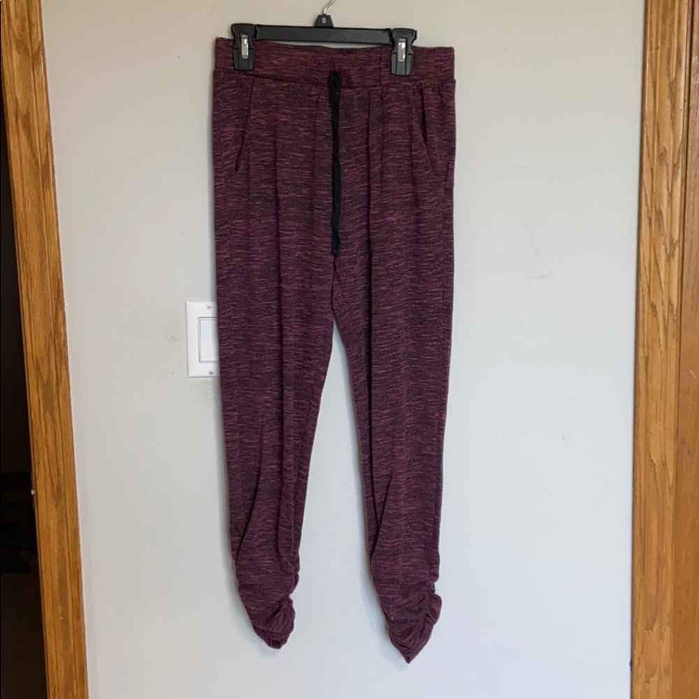 sorad purple and black heathered joggers